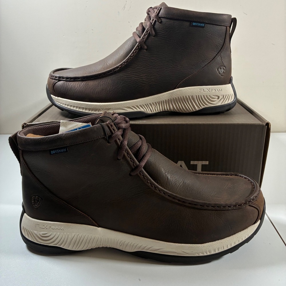 NEW Ariat Spitfire All Terrain H20 Boots 12 Dark Coffee Waterproof Leather